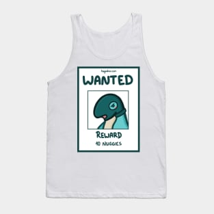 Wanted sign for a T-Rex, dino, dinosaurier Tank Top